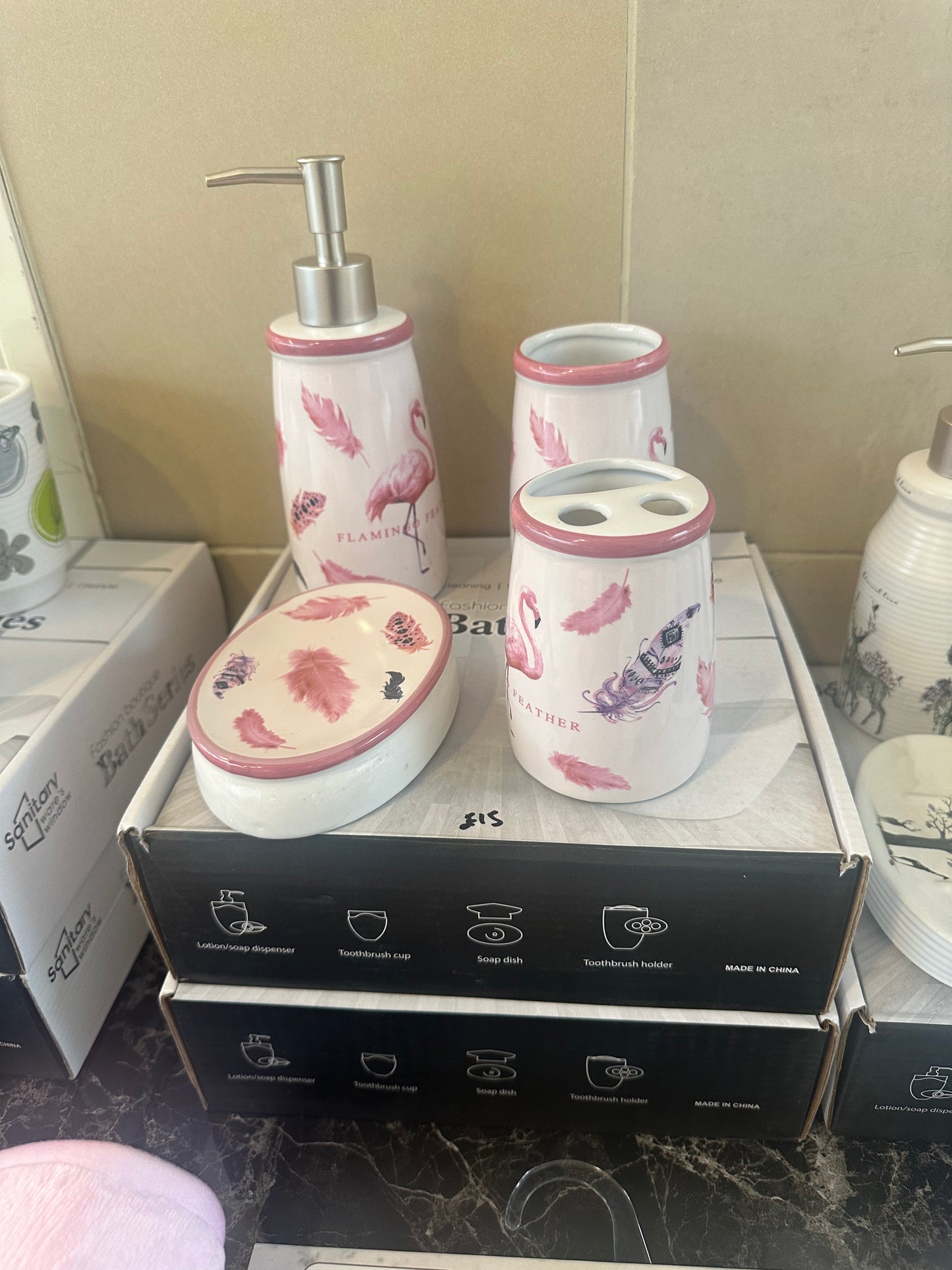 Soap dispenser set - bathroom accessories