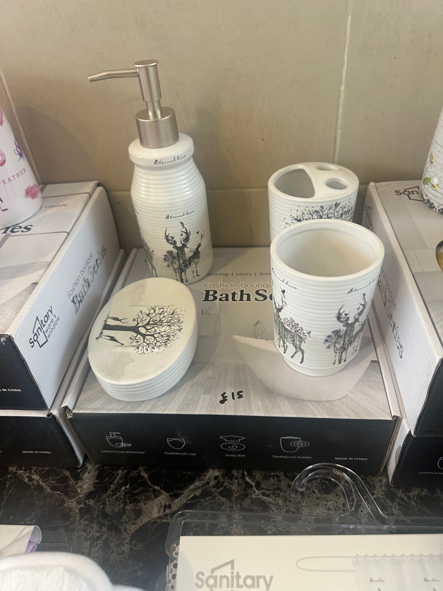Soap dispenser set - bathroom accessories