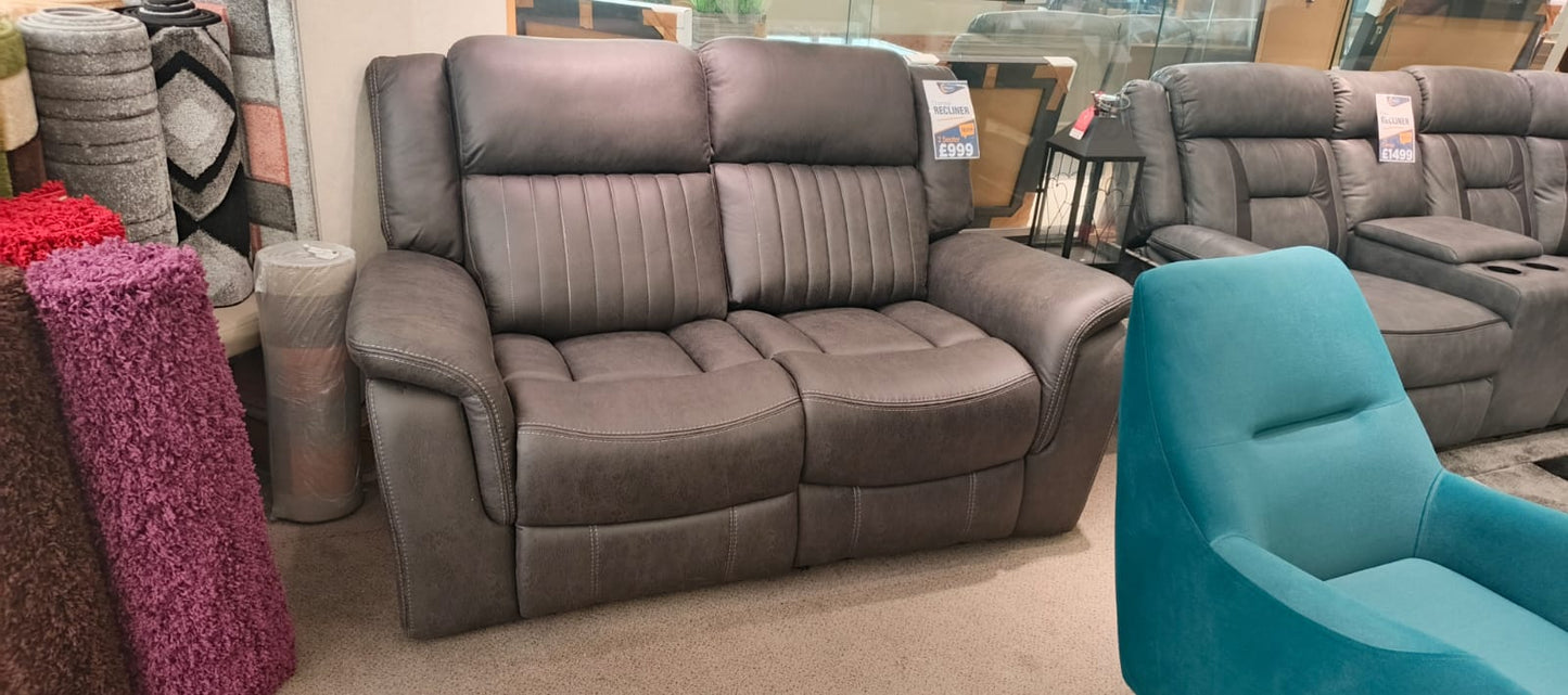 Charcoal Electric Recliner (3+2)