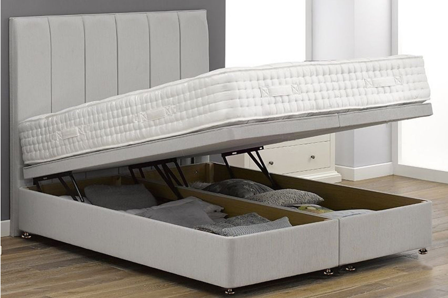 Divan Ottoman Bed Deal (Includes Memory Orthopedic Mattress) Price Include Delivery and Assembly