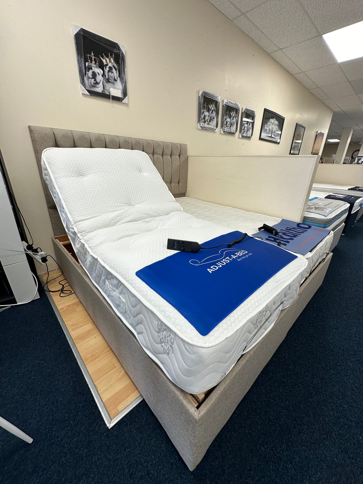 Adjustable bed frame & headboard