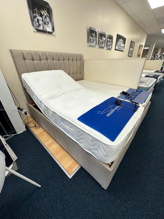Adjustable bed frame & headboard