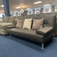Contemporary Faux Leather Click-Clack Sofa Bed