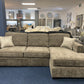 Valente Right-Hand Facing Corner Sofa in Textured Velvet